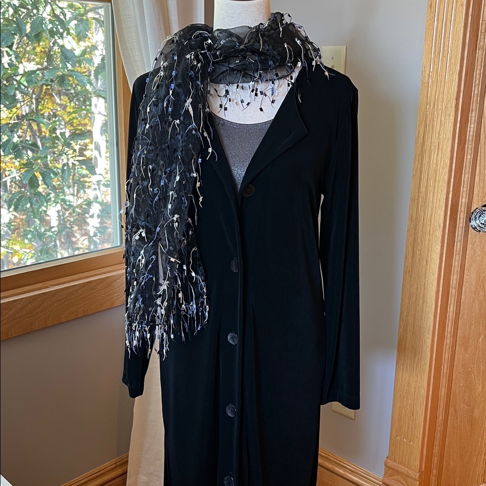 Chico’s Travelers Black Button-Down Dress/Tunic. EXTREMELY VERSATILE!